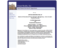 Tablet Screenshot of cezarealty.com